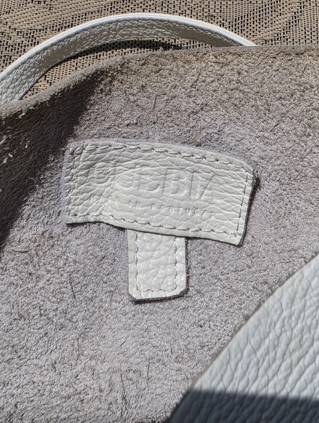 Culbia Small Leather White Handbag Purse With Crossbody Adjustable Strap — image 8 of 8